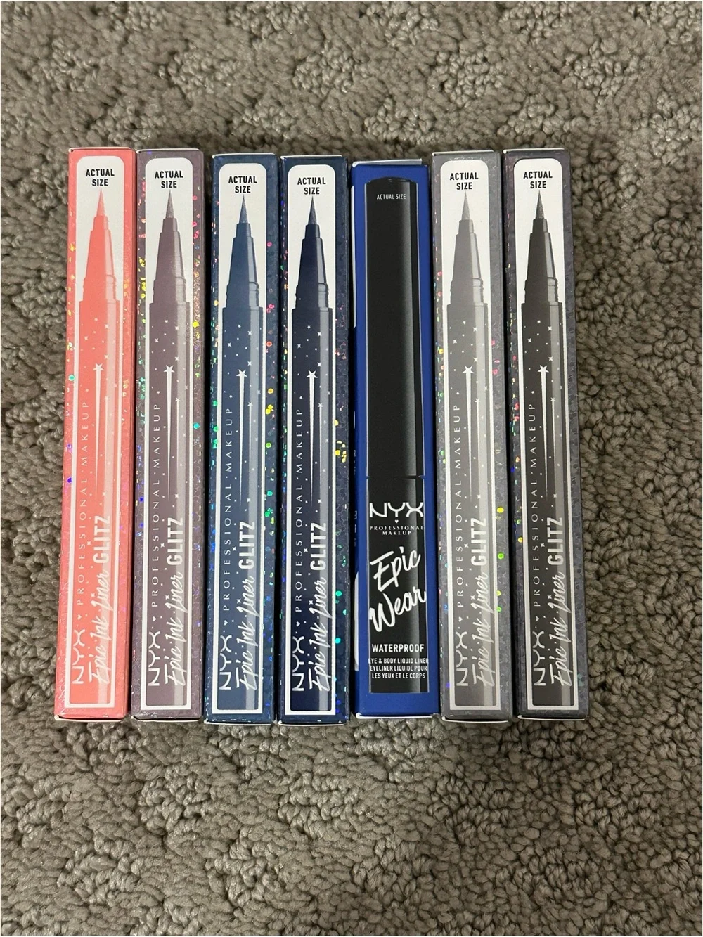 BRAND NEW NYX Makeup Epic Ink Liner Glitz Collection + Epic Wear Sapphire Bundle